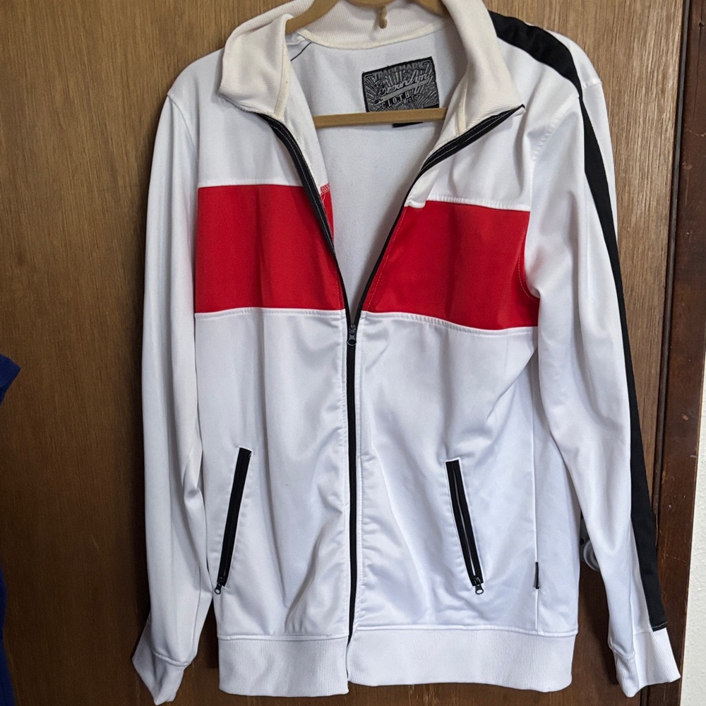 Tiana B. White and Red Performance Jacket